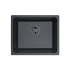 Size:550*450*235mm Bowl:499X399X235mm Matte Black Crete Granite Sink Single Bowl