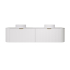 1790X455X400mm Matte White Agena Modern Fluted Wall Hung Vanity PVC Cabinet