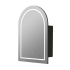 600X900X155mm Allison Arch LED Shaving Cabinet Matte Black