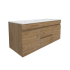 1190X455X500mm Camden Mordern Wall Hung Cabinet Prime Oak Soft Closing Finger Pull Doors Middle Drawers