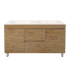 1490X455X710mm Camden Modern Free Standing Cabinet Prime Oak Soft Closing Finger Pull Doors Middle Drawers