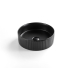 360*360*115 Matte Black Olley Fine Ceramic Fluted Art Basin No Overflow 32mm Waste