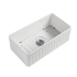 Size:835*459*254mm Bowl Size:799*423*232mm Gloss White Rocca Fine Fireclay Farm House Buttler Sink Single Bowl