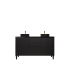 1490X455X860mm Matte Black Crete Modern Free Standing Vanity