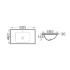 600mm O Shape Basin Ceramic Vanity Top