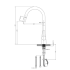 Otus Pull Out Sink Mixer Brushed Nickel
