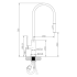 Aziz Pull Out Sink Mixer Matt Black