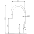 Aziz-II Pull Out Sink Mixer Matte Black
