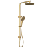 Cora Round Multi-function Shower Set Brushed Gold, 250mm Plastic Shower Head