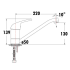 Mina Sink Mixer Chrome
