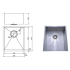 Rosa Above / Undermount 380 x 440 x 200mm