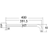Round Horizontal Shower Arm Brushed Copper