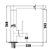 Rosa High Rise Square Sink Mixer Chrome