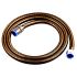 1500mm Brushed Brass Stainless Steel Shower Hose
