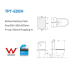 Matte White Two-piece toilet P-trap: 180mm S-tarp with plastic variable pipe
