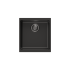 430*460*200mm Carysil Black Single Bowl Granite Kitchen/Laundry Sink Top/Flush/Under Moun