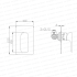 Chrome Shower/Bath Wall Mixer Tap