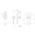Bellino Gun Metal Grey Wall Mixer