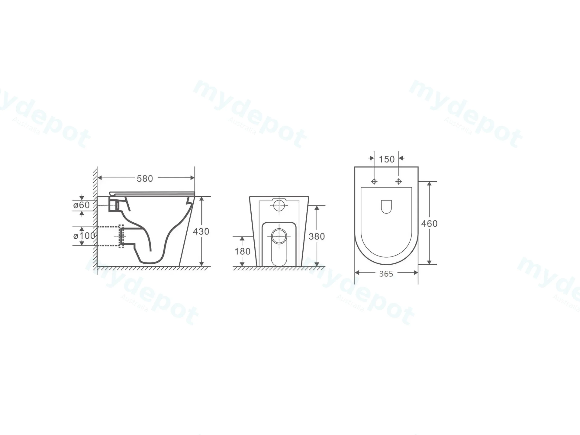 Berlin99 Matt White Floor Pan With Slim Uf Seat Cover Quiet Flushing Technology view 2