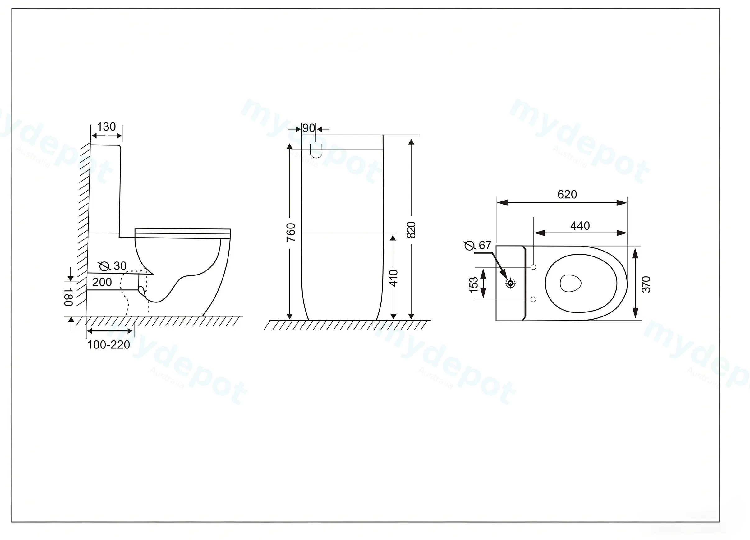 Cera Gloss White Back To Wall Toilet Suite view 4