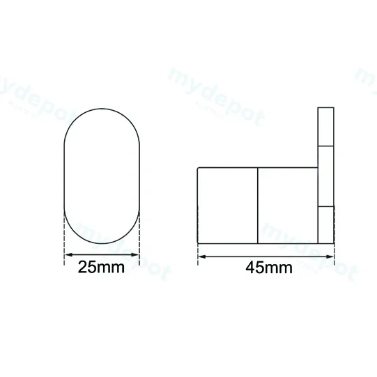 Rushy Brushed Nickel Round Robe Hook view 2