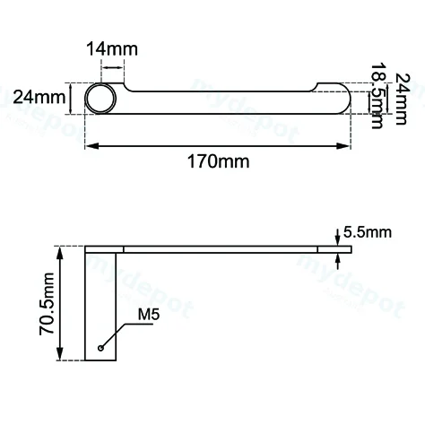 Rushy Brushed Nickel Toilet Paper Holder view 2