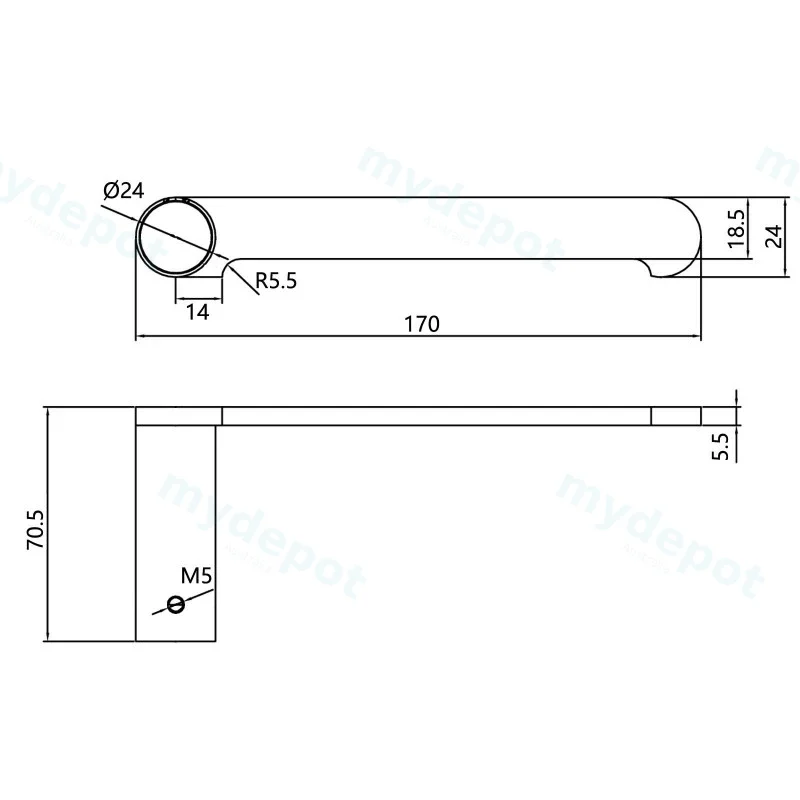 Esperia Chrome Toilet Roll Holder view 2