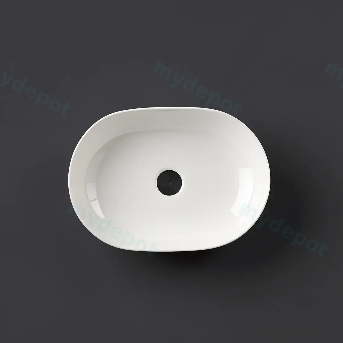 485*350*130mm Above Counter Oval Basin view 2