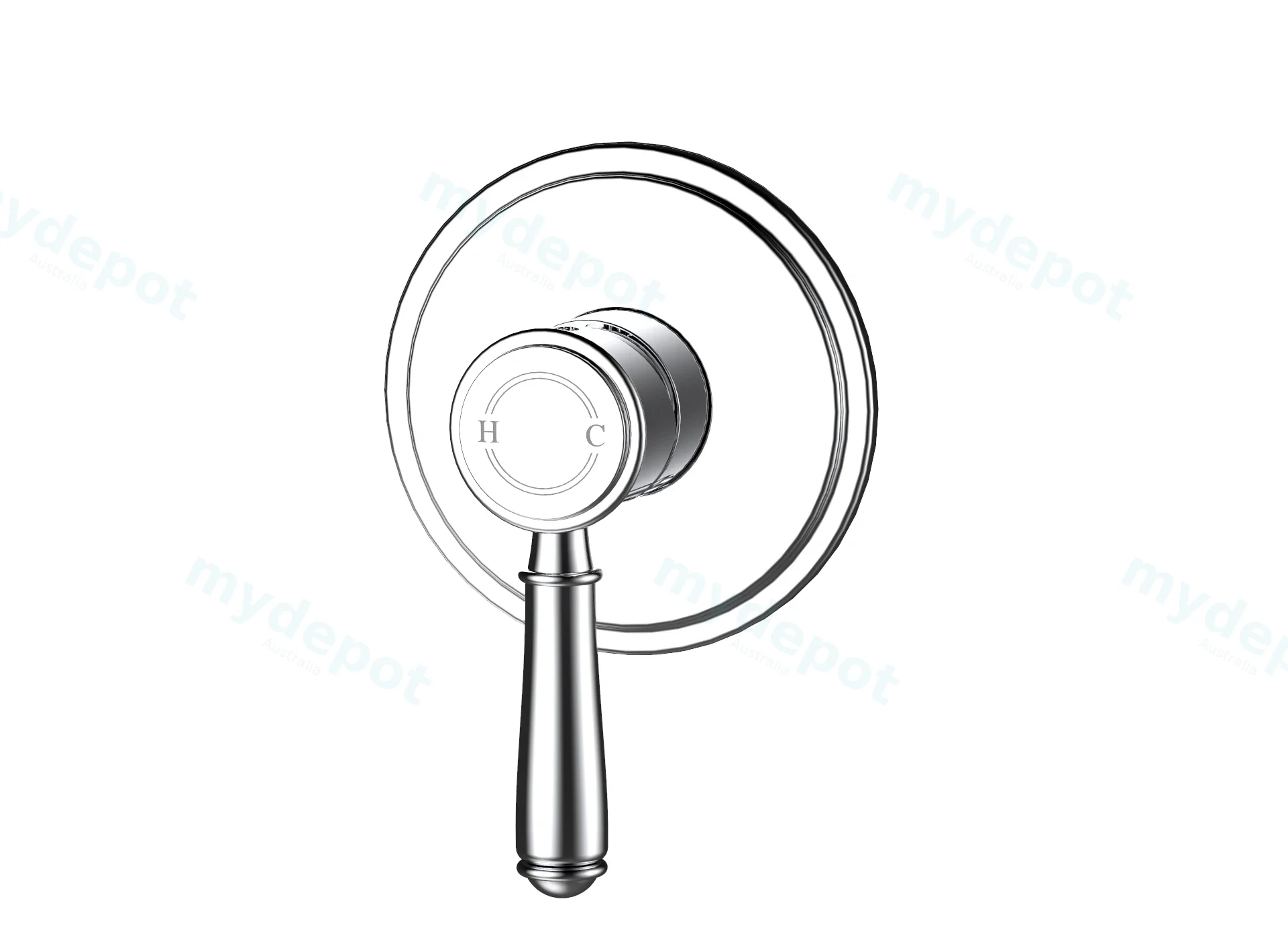 Clasico Wall Mixer Trim Kits Chrome view 2