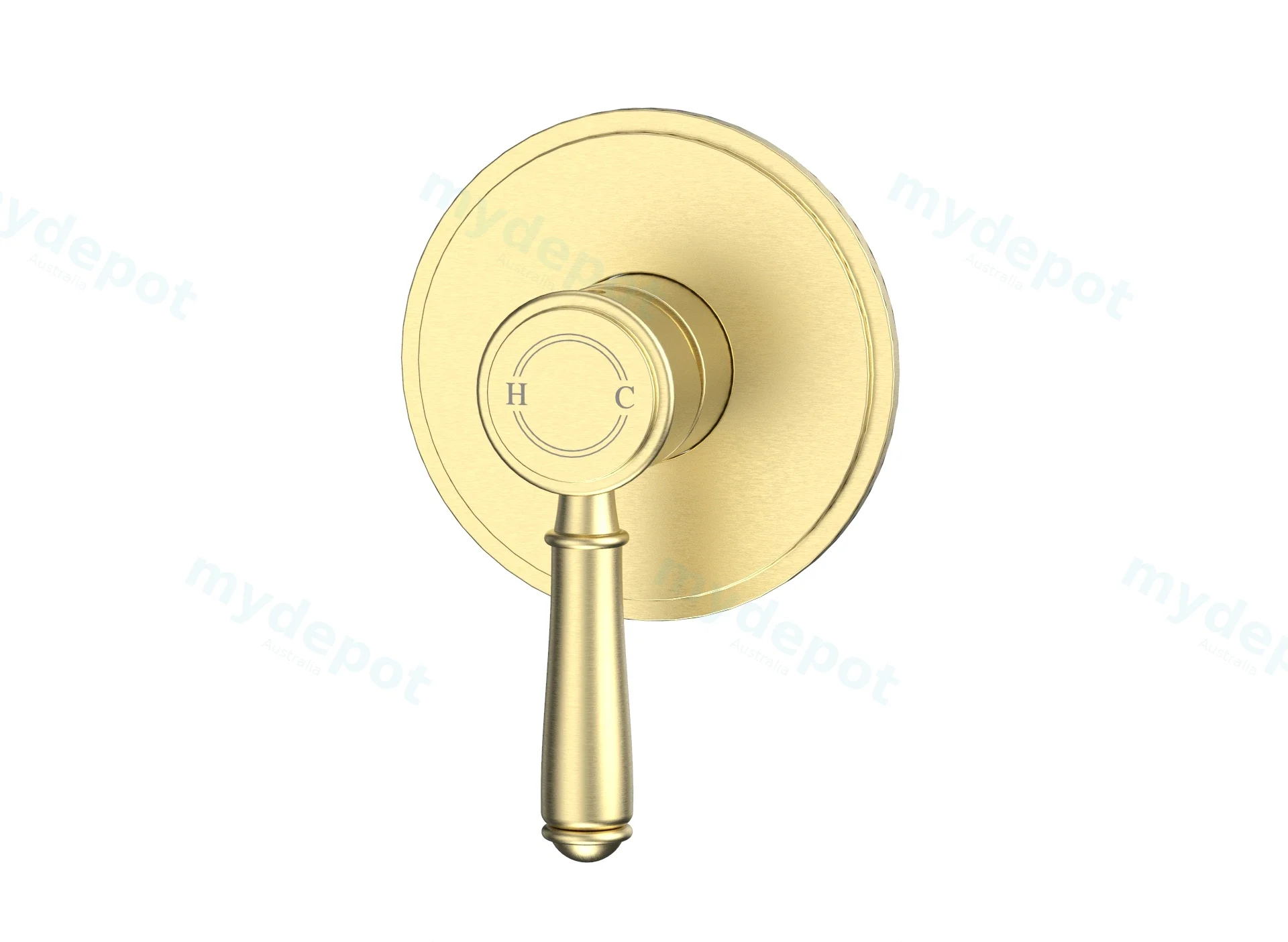Clasico Wall Mixer Trim Kits in Brushed Gold view 2