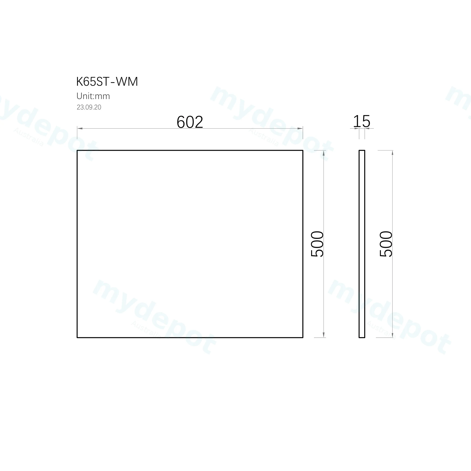 600mm White Marble Look Sintered Stone Top Matte Finish Benchtop view 3