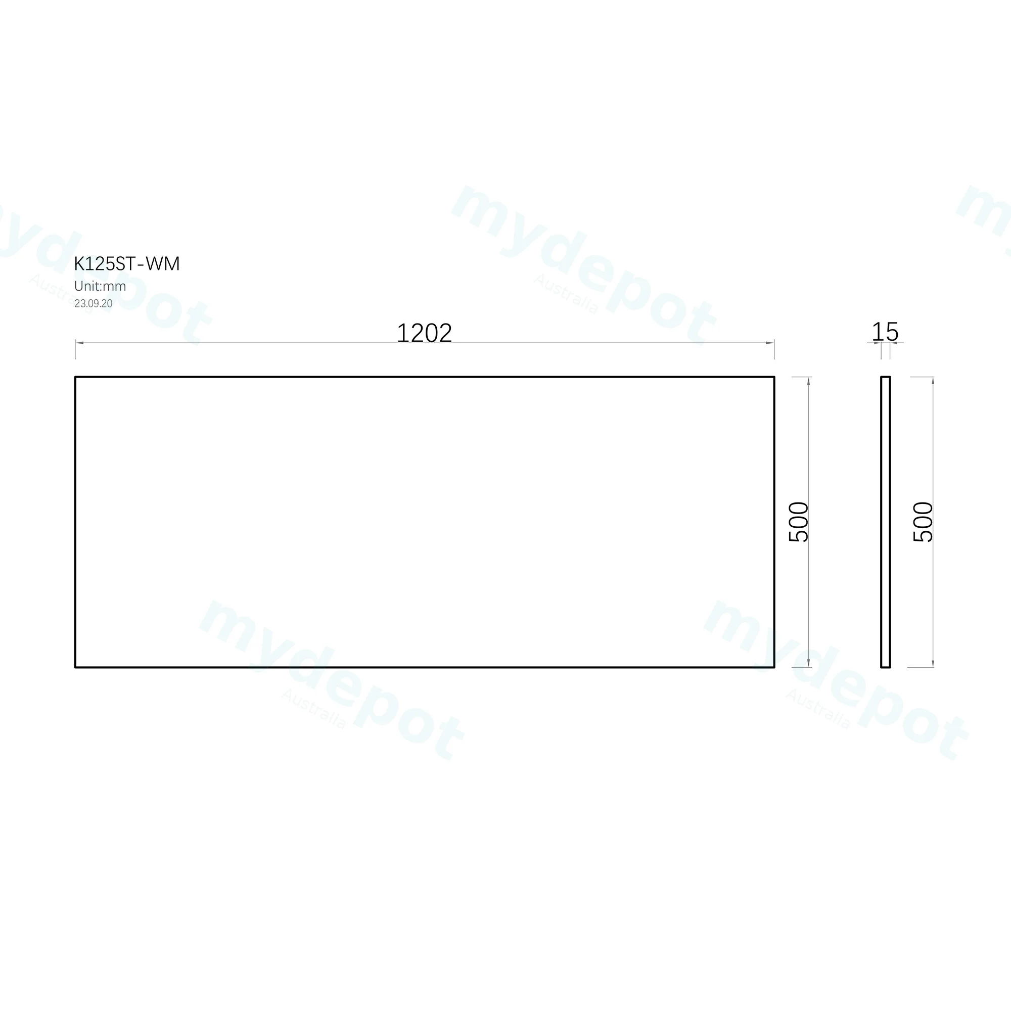 1200mm White Marble Look Sintered Stone Top Matte Finish Benchtop view 3