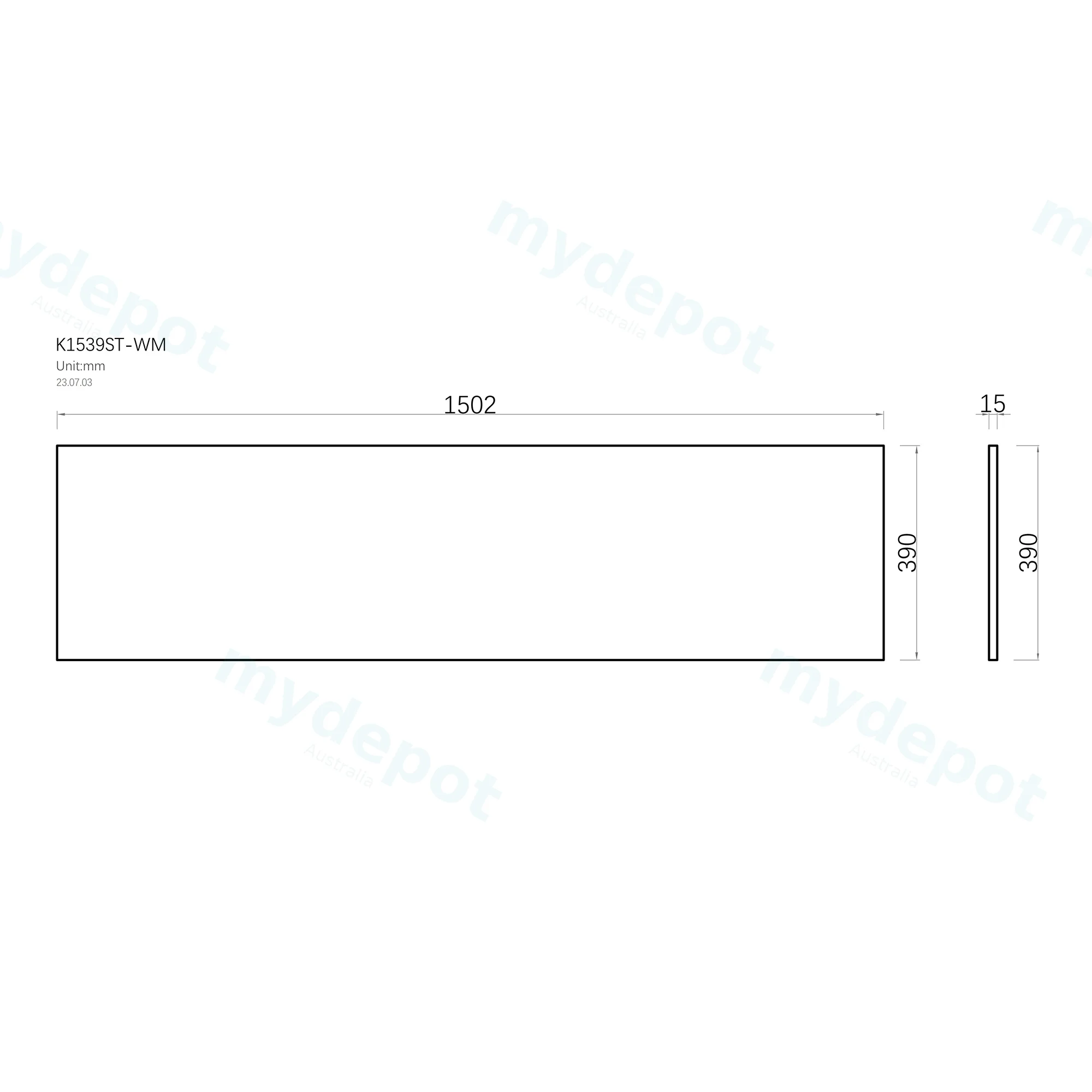 1500mm White Marble Look Sintered Stone Top Matte Finish Benchtop view 3