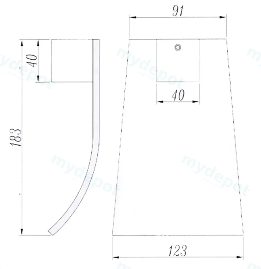 Esperia Chrome Square Bath Spout view 2