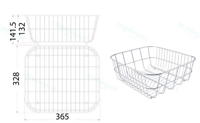 Stainless Steel Basket(304 Stainless Steel) view 2