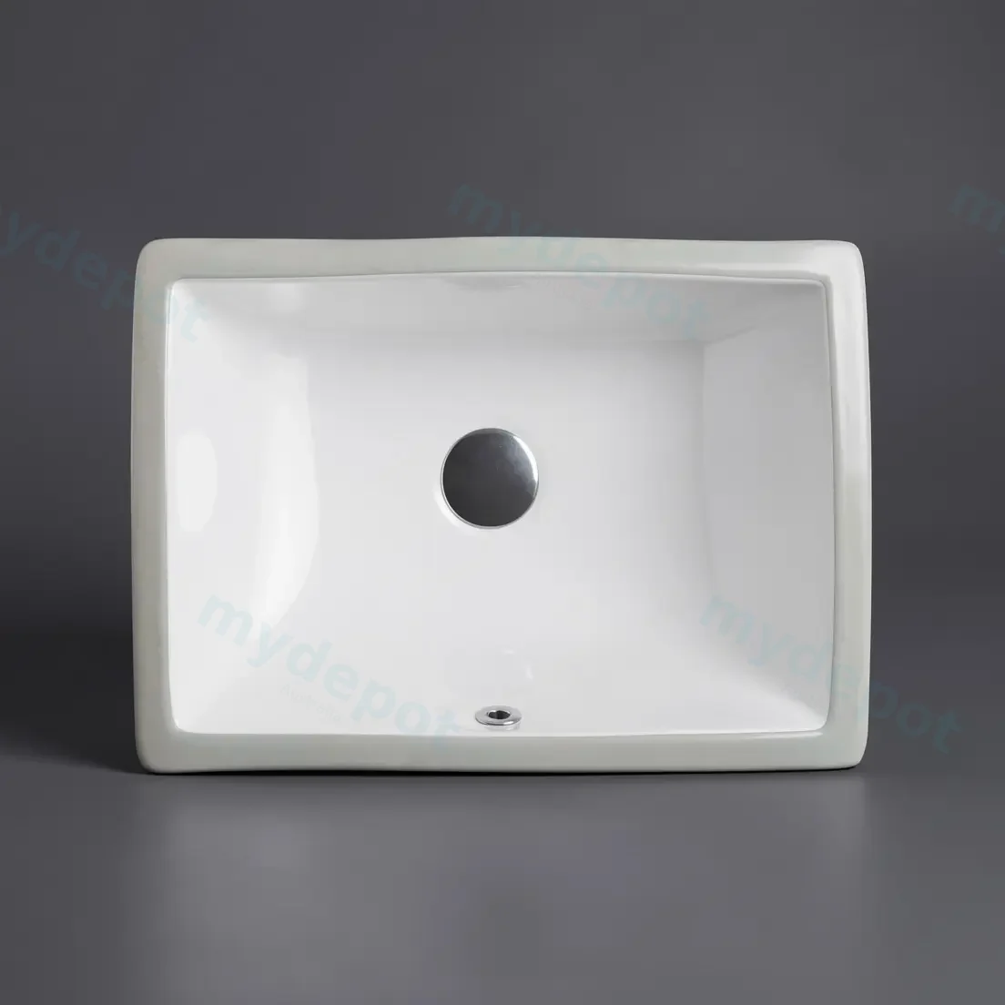 460*330*180mm Undermount Rectangular Basin With Mixer Hole view 2
