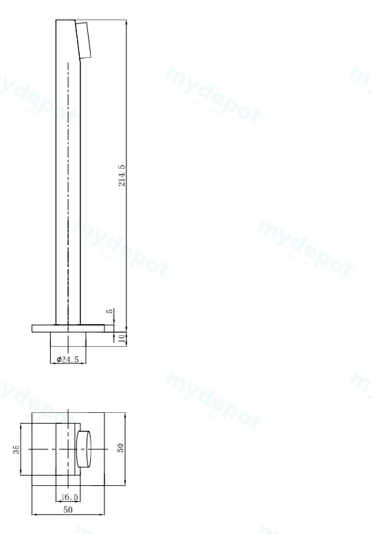 Flores Bath Spout(Brushed Nickel) view 2