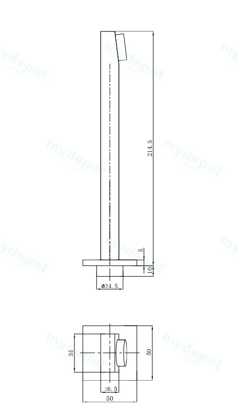 Flores Bath Spout(Chrome) view 2