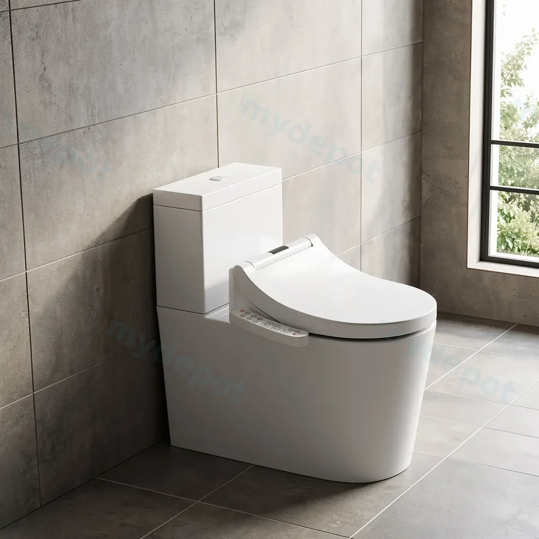 Nana Smart Toilet Seat Cover Wash & Dry Electric Bidet Toilet Seat (Hygeinec product not refundable if box opened) view 2