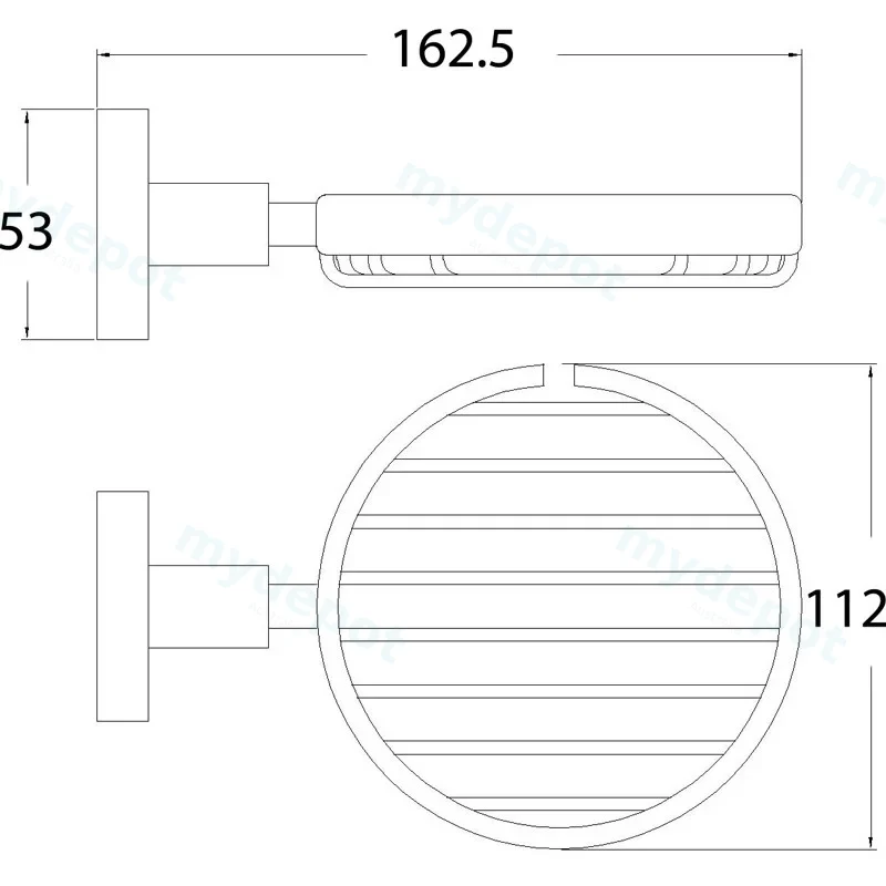 Otus Wire Soap Basket(Chrome) view 2