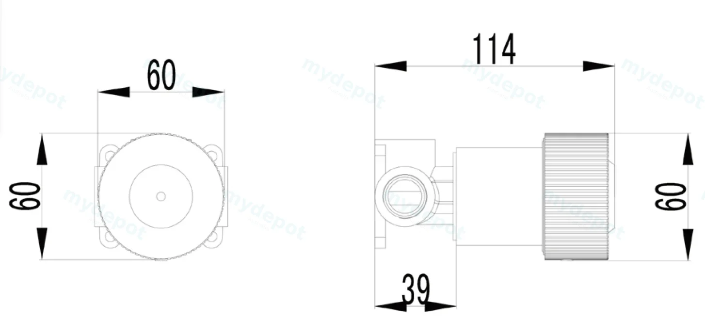 Soko Wall Mixer Set Chrome view 2