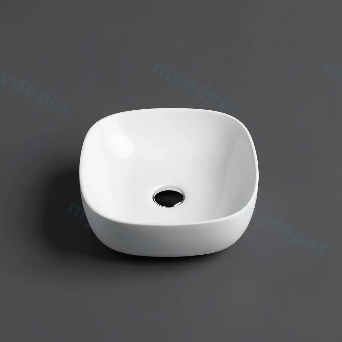 340*370*115mm Above Counter Oval Basin view 2