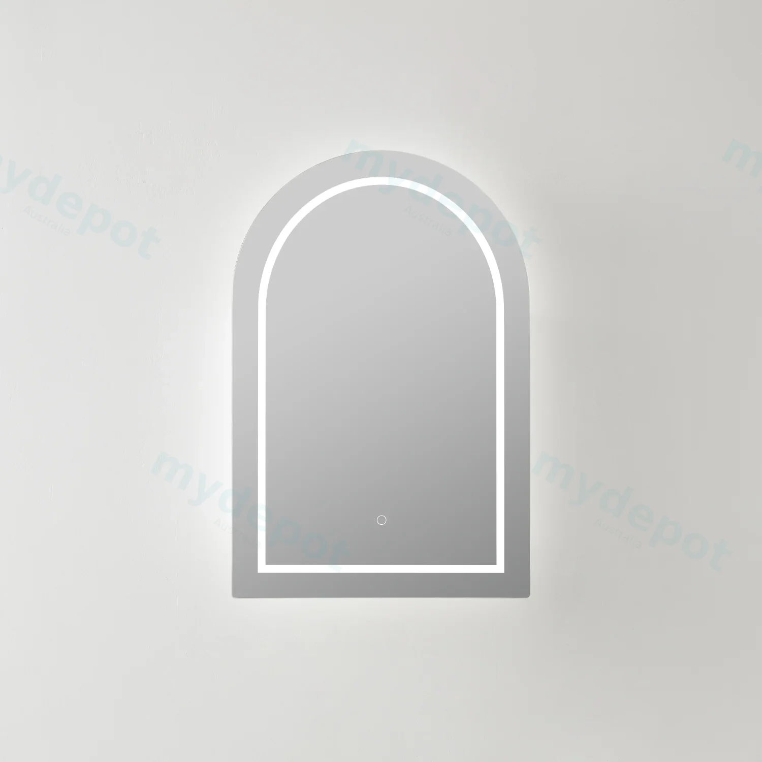 600X900X155mm Allison Arch LED Shaving Cabinet Matte Black view 2