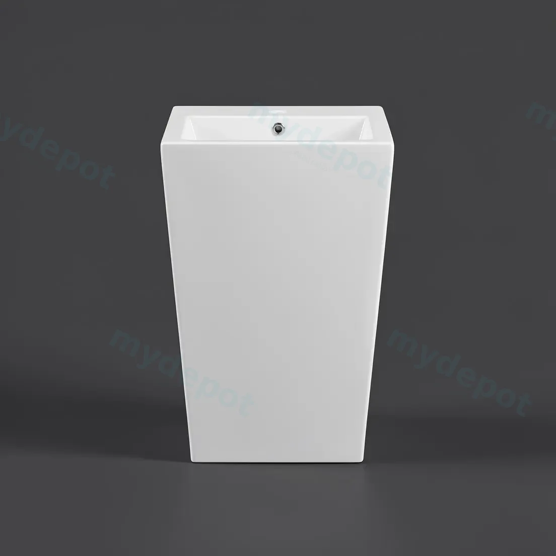 510*460*850mm Freestanding Rectangular Pedestal Basin view 2