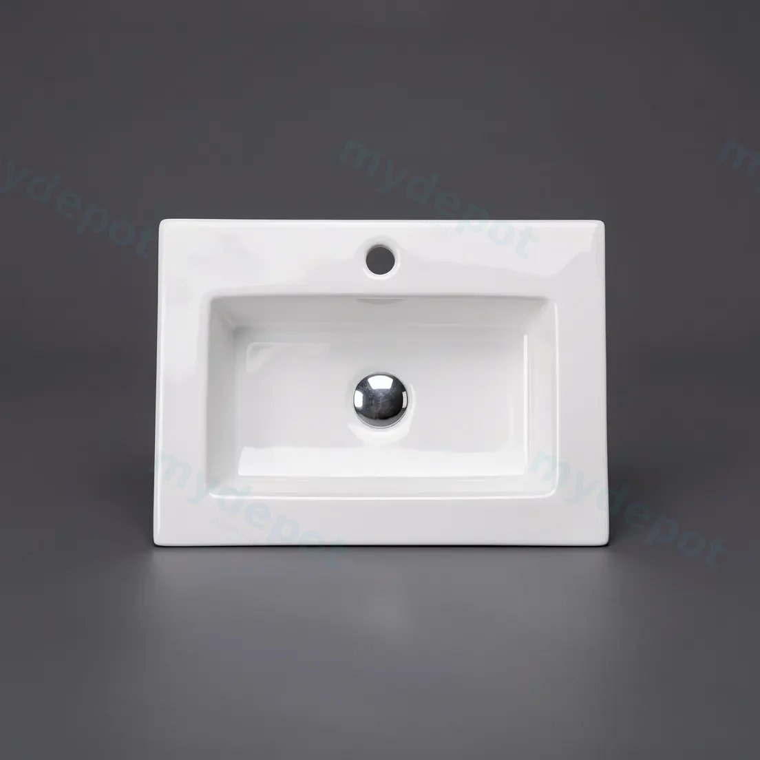 510*460*850mm Freestanding Rectangular Pedestal Basin view 3