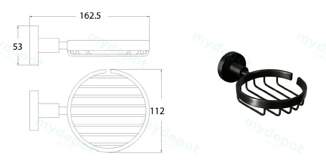 Otus Soap Basket Gun Metal(Gunmetal) view 2