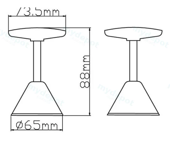 Wall Top Assemblies(Chrome) view 2