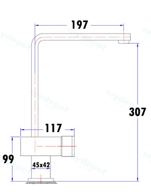 Nova Sink Mixer(Chrome) view 2