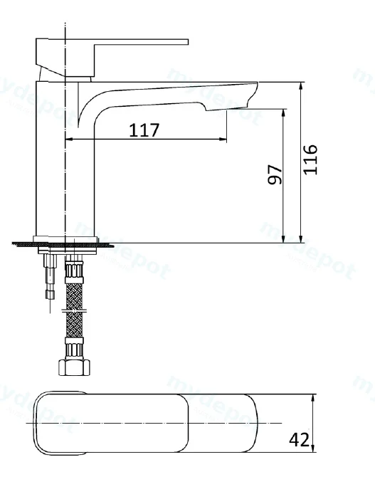 Nova Basin Mixer(Chrome) view 2