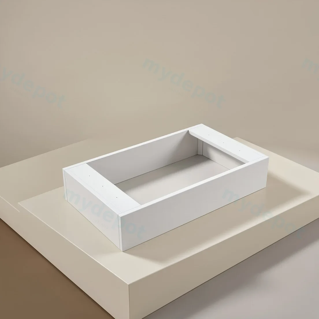 740X435X150 Matte White Kickboard view 2